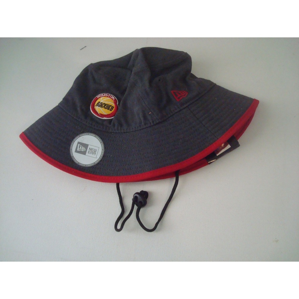 HOUSTON ROCKETS‎ NEW ERA LARGE BEACH FLOPPY BUCKET HAT CAP DEADSTOCK  VINTAGE U4
